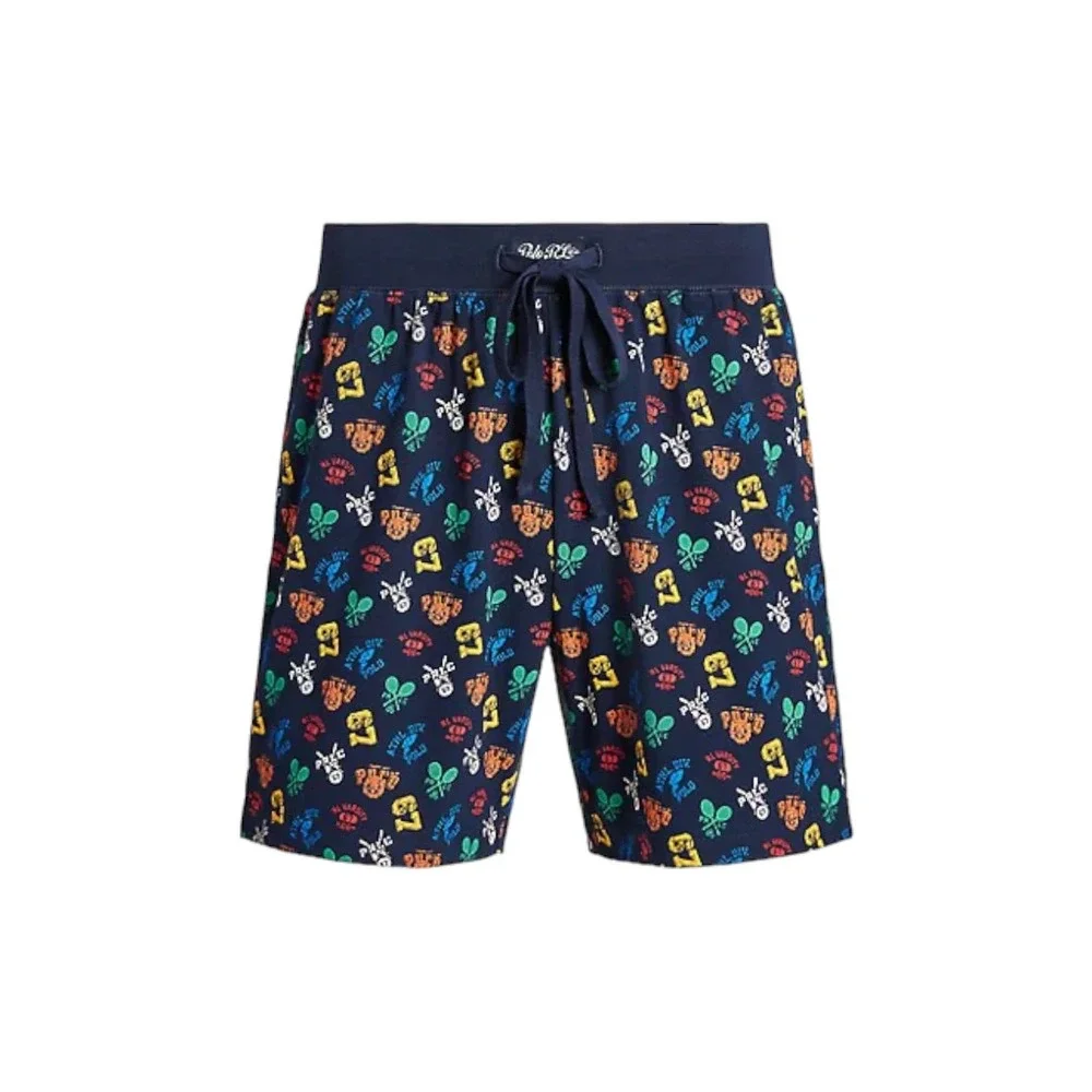 Polo Ralph Lauren All‎ Over Athletic Print Knit Sleep Shorts Men's Size Medium